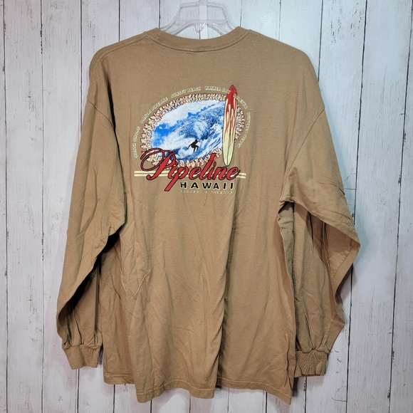Vintage Men's Hawaii North Shore Pipeline Long Sleeve Graphic T-Shirt Size XXL. - Picture 6 of 6
